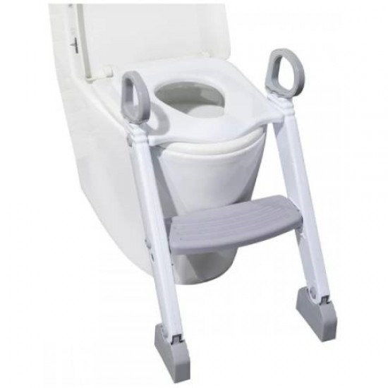 Εκπαιδευτικό Κάθισμα Τουαλέτας με Σκάλα White-Grey FreeOn 42325