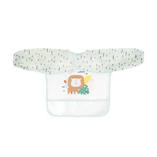Αδιάβροχη Σαλιάρα ЕVA με Μανίκια & Τσέπη Savanna Mint Kikka Boo 31303030033