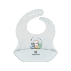 Σαλιάρα Σιλικόνης με Τσέπη Savanna Friends Blue Kikkaboo 31303030027