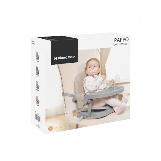 Καρεκλάκι Φαγητού Καρέκλας Pappo Grey 2025 Kikka boo 31004010193