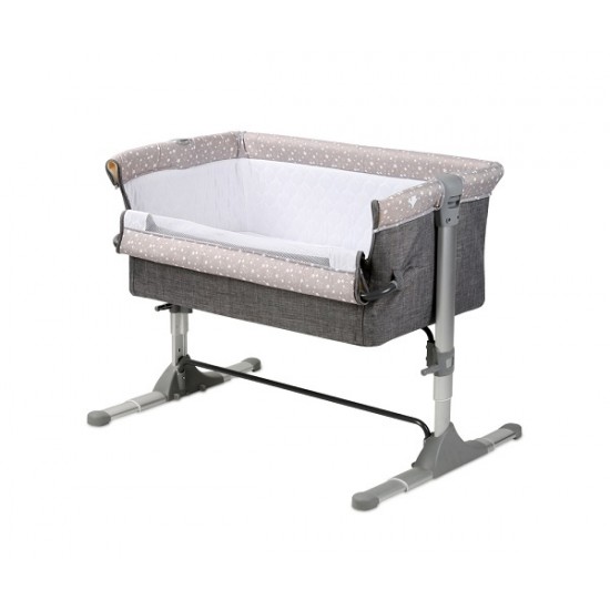 Λίκνο Sleep 'N' Care με αεριζόμενο στρωματάκι Grey Elephant Lorelli 10080431901