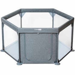 Εξάγωνο παρκοκρέβατο Hexagon Melange Grey FreeON 44459 