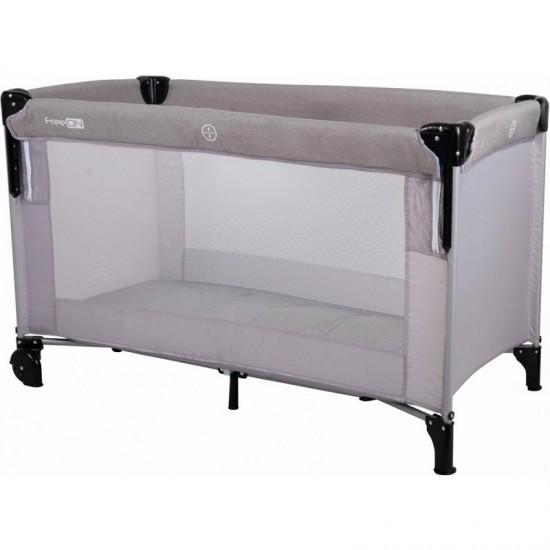 Παρκοκρέβατο συγκοίμησης 2 επιπέδων Bedside grey FreeOn 39968