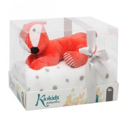 Κουβερλί με Λούτρινη Αλεπού Γκρι Kiokids 2326