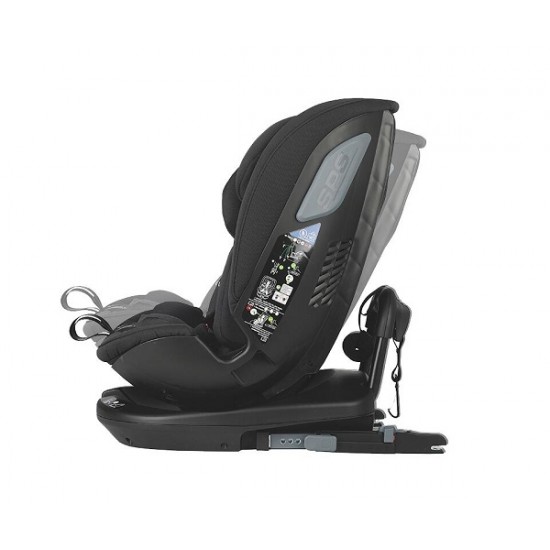Κάθισμα αυτοκινήτου iSize 40-150 cm Coccolle Velsa 360° Jet Black 323085260
