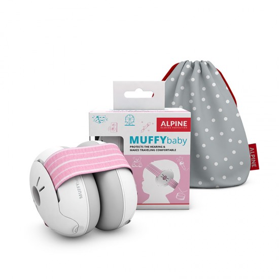 Βρεφικές Ωτοασπίδες Muffy Baby Pink -New- Alpine 111.82.371