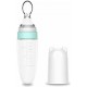 Μπιμπερό Σιλικόνης Με Κουτάλι Silicone squeeze feeding bottle with spoon 90ml Rocket Mint Kikkaboo 31302020065