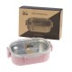 Φαγητοδοχείο Light Pink  900ml με χώρισμα Ecolife 9073