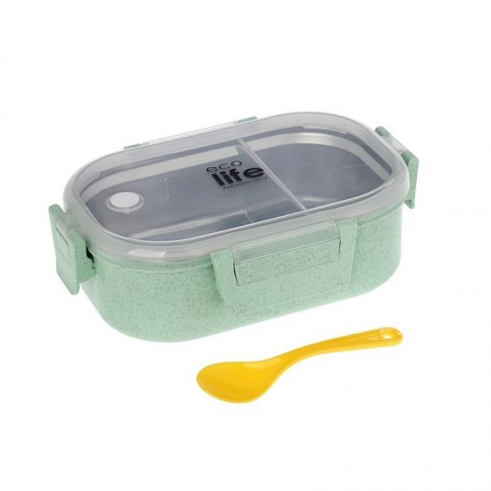 Φαγητοδοχείο Light Green 900ml | Με χώρισμα Ecolife 9074