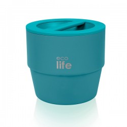 Στρογγυλό Θερμός Φαγητού 750ml Πετρόλ Ecolife 9065