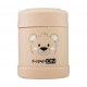 Θερμός Φαγητού 350ml Bear Beige FreeOn 380739