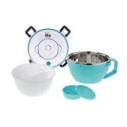 Φαγητοδοχείο thermos 850ml με χώρισμα Blue Ecolife 9070