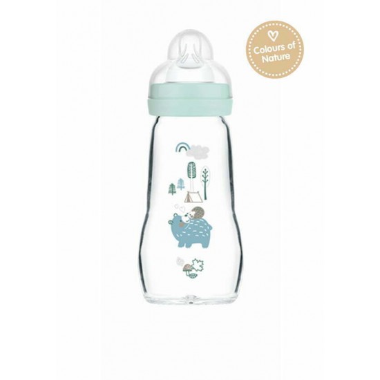 Μπιμπερό Γυάλινο Feel Good 260ml – Συλλογή Forest Matt Mam 377