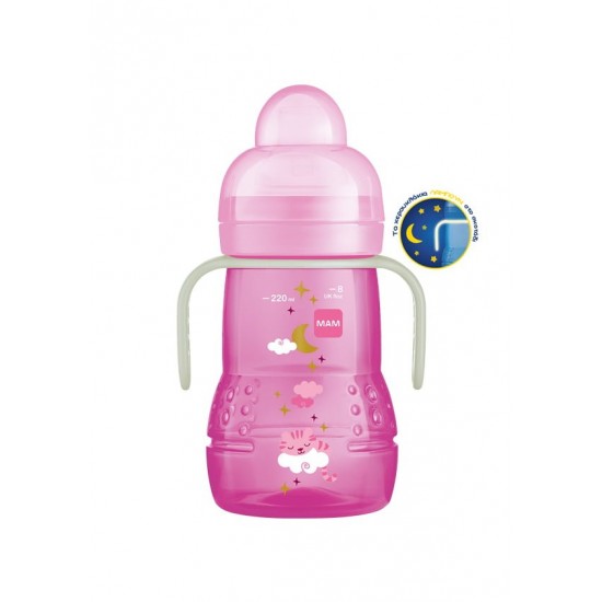 Μπιμπερό Μετάβασης Trainer+ Night 220ml Mam 451