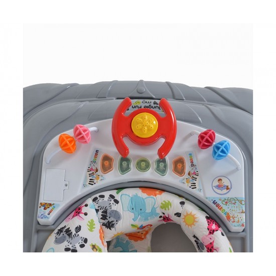 Βρεφική Περπατούρα Jungle Fun Grey Moni 3800146244279